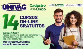 CURSOS ON-LINE GRATUITOS | Univag em parceria com a SETASC